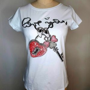 Women's Artsy Shirt w/ Crystals